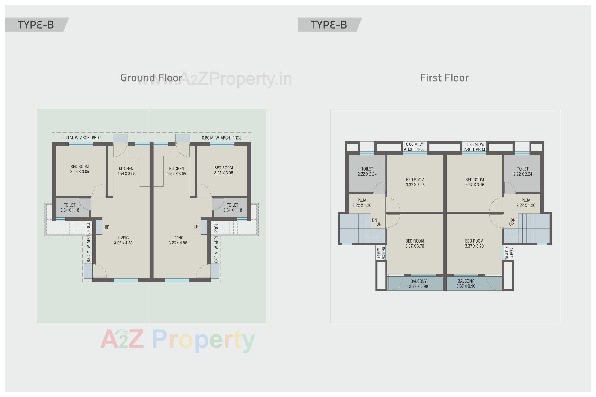 Layout of real estate project Rajlaxmi Villa located at Vadodara, Vadodara, Gujarat