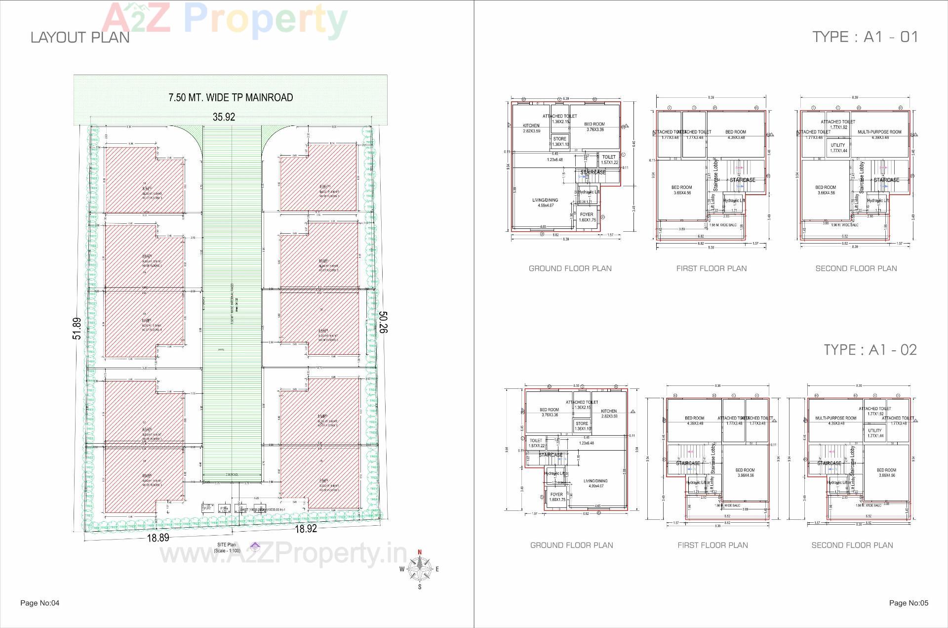 Layout of real estate project Rajmani 10 located at Gotri, Vadodara, Gujarat