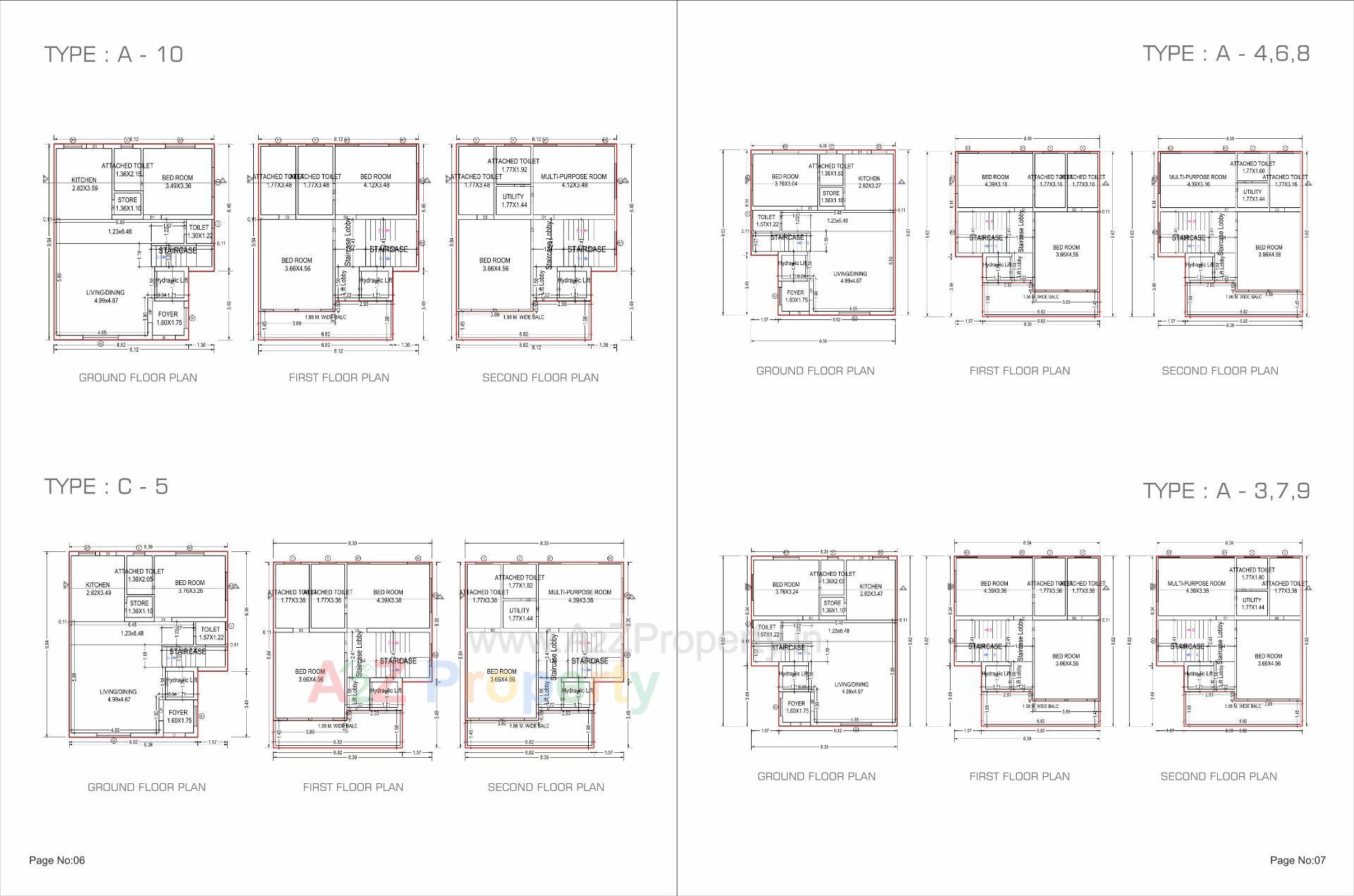 Layout of real estate project Rajmani 10 located at Gotri, Vadodara, Gujarat