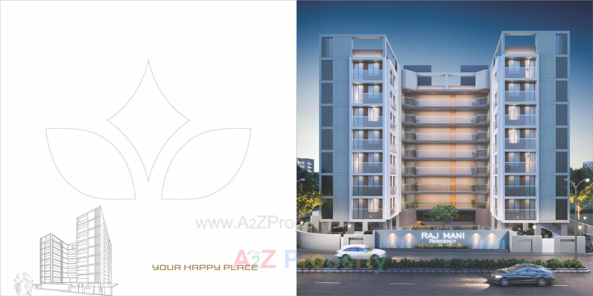 3D Elevation of real estate project Rajmani Residency located at Sevasi, Vadodara, Gujarat