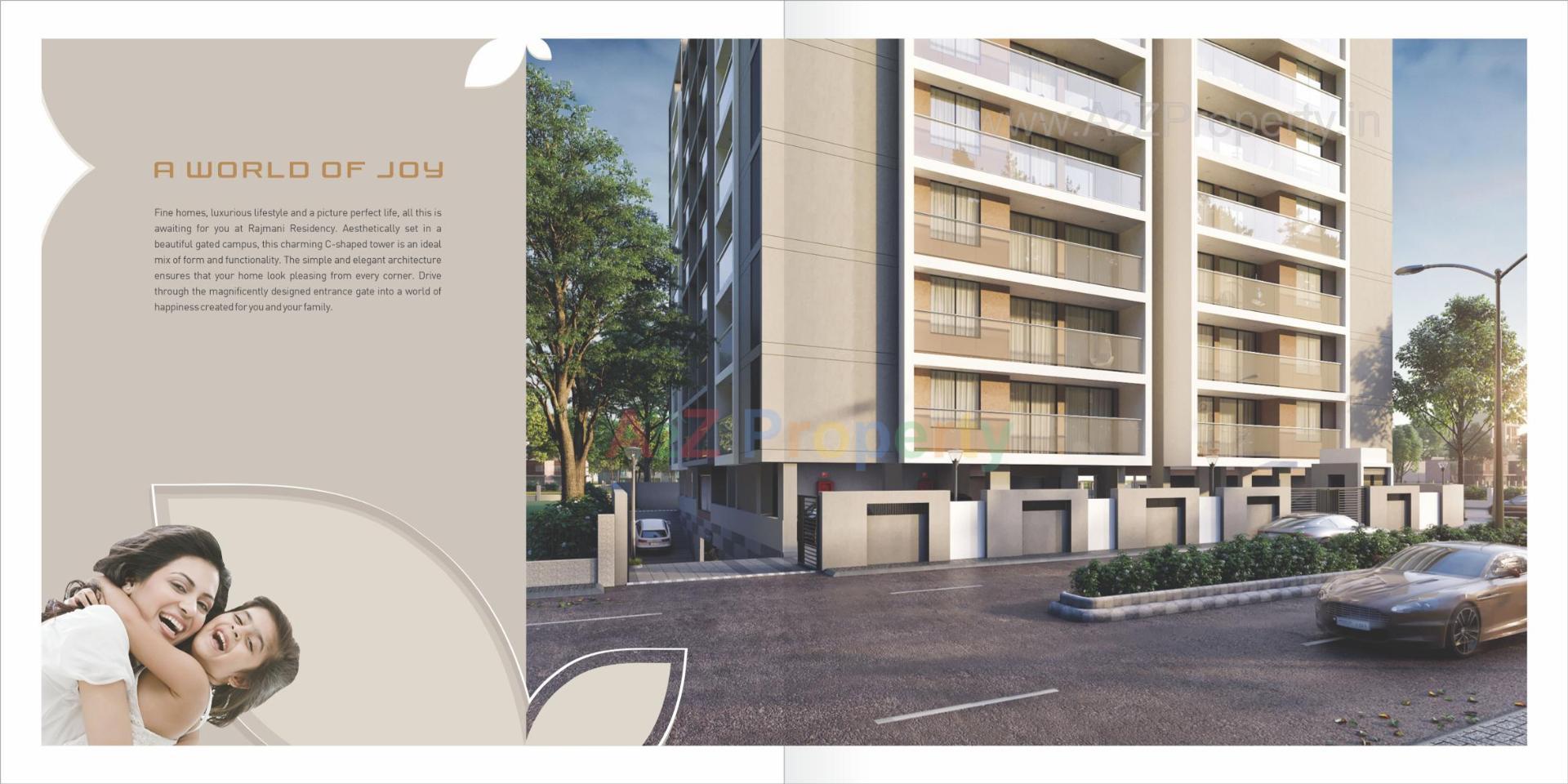 3D Elevation of real estate project Rajmani Residency located at Sevasi, Vadodara, Gujarat