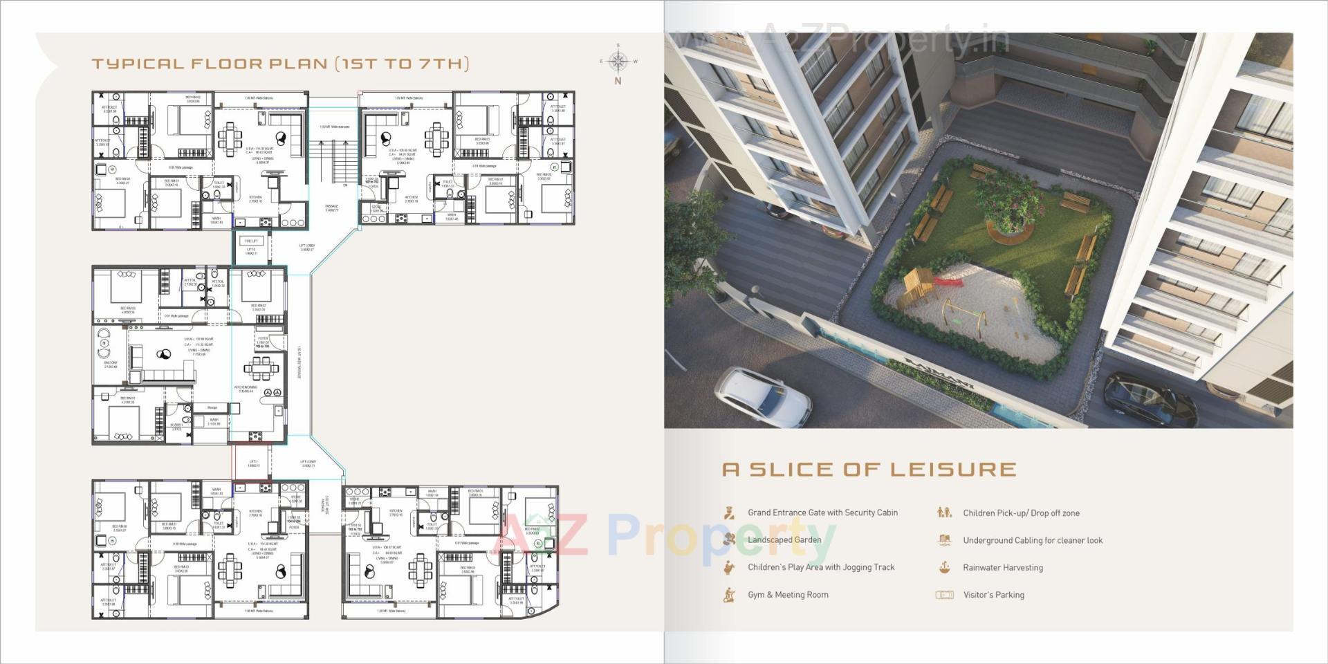 Layout of real estate project Rajmani Residency located at Sevasi, Vadodara, Gujarat