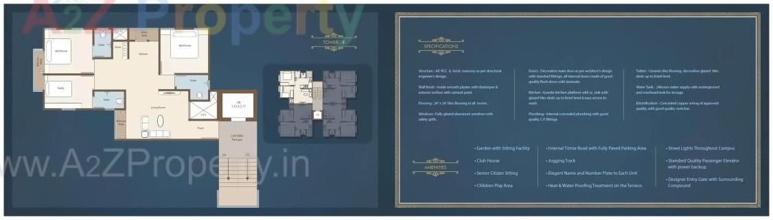 Layout of real estate project Rajratna Platina located at Bapod, Vadodara, Gujarat