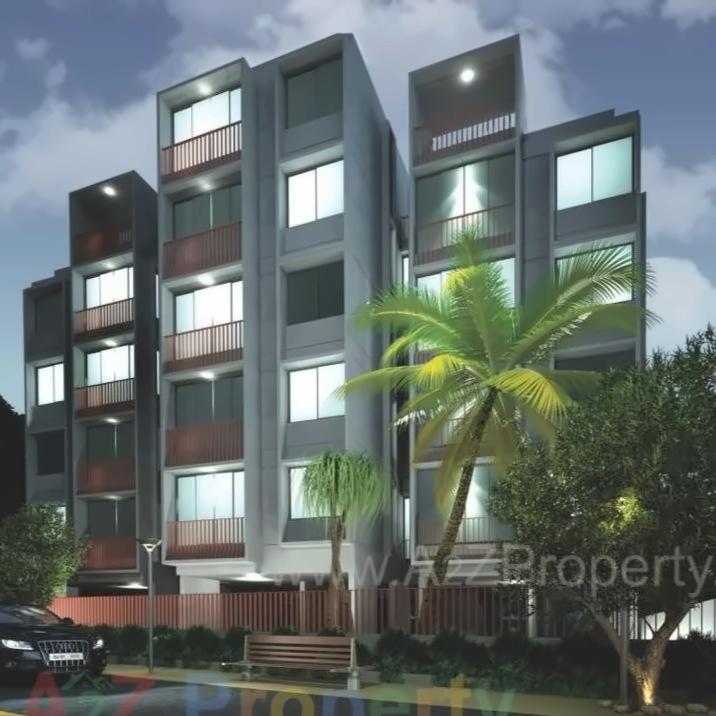3D Elevation of real estate project Rajyog Residency located at Bhayli, Vadodara, Gujarat