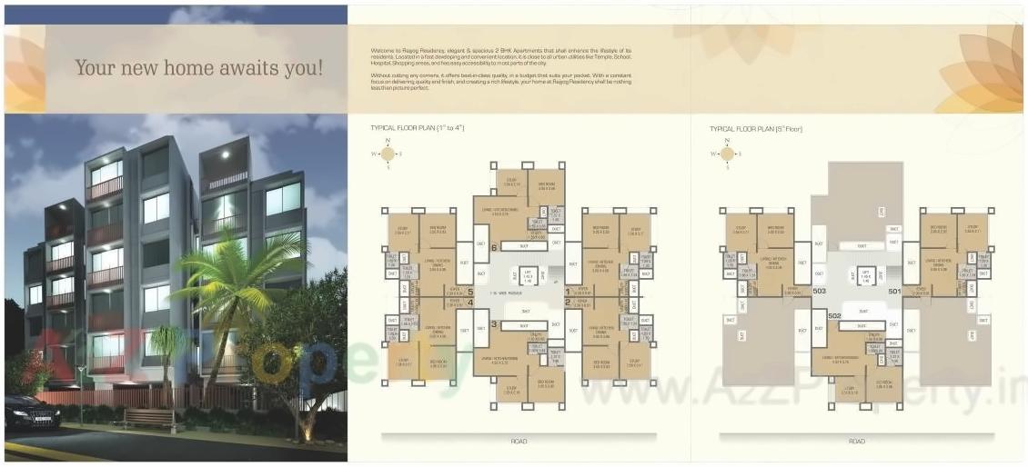 Layout of real estate project Rajyog Residency located at Bhayli, Vadodara, Gujarat