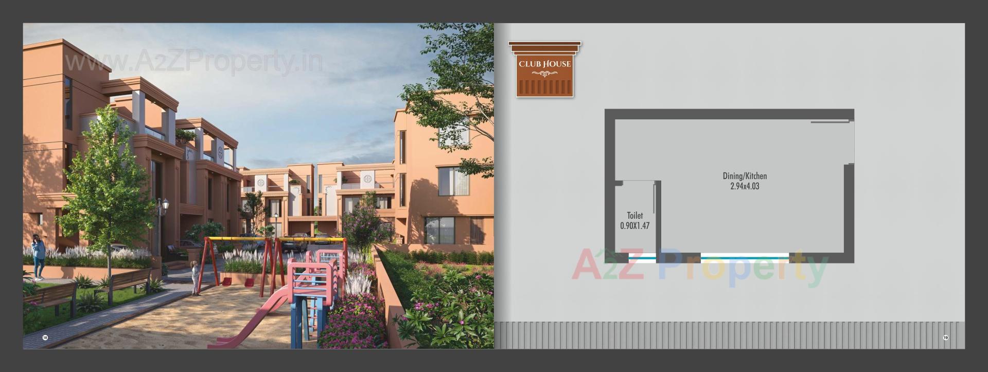 3D Elevation of real estate project Rama Bungalows located at Karodiya, Vadodara, Gujarat