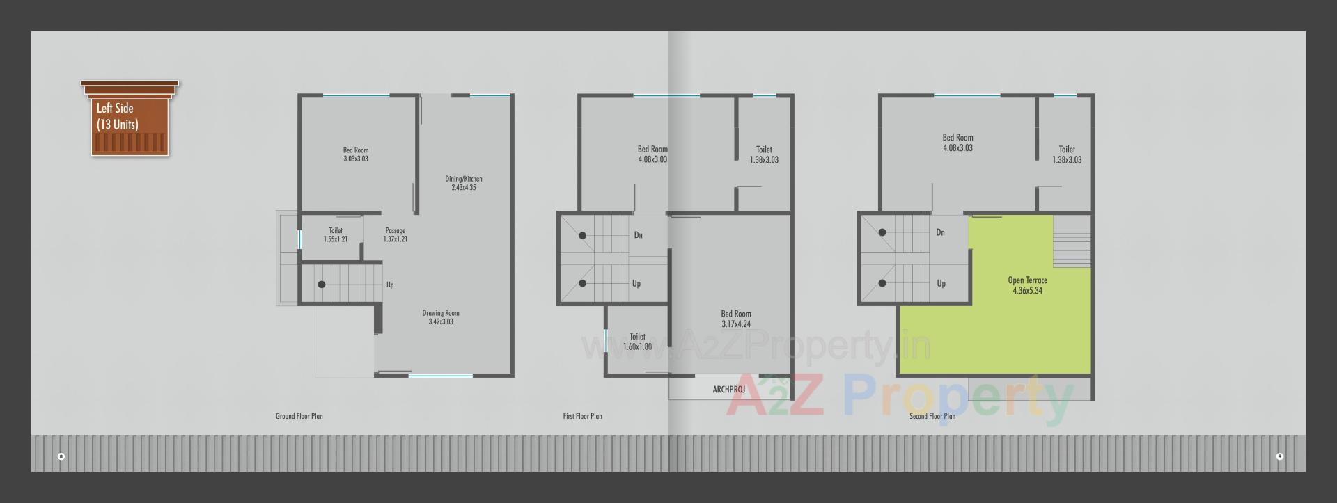 Layout of real estate project Rama Bungalows located at Karodiya, Vadodara, Gujarat