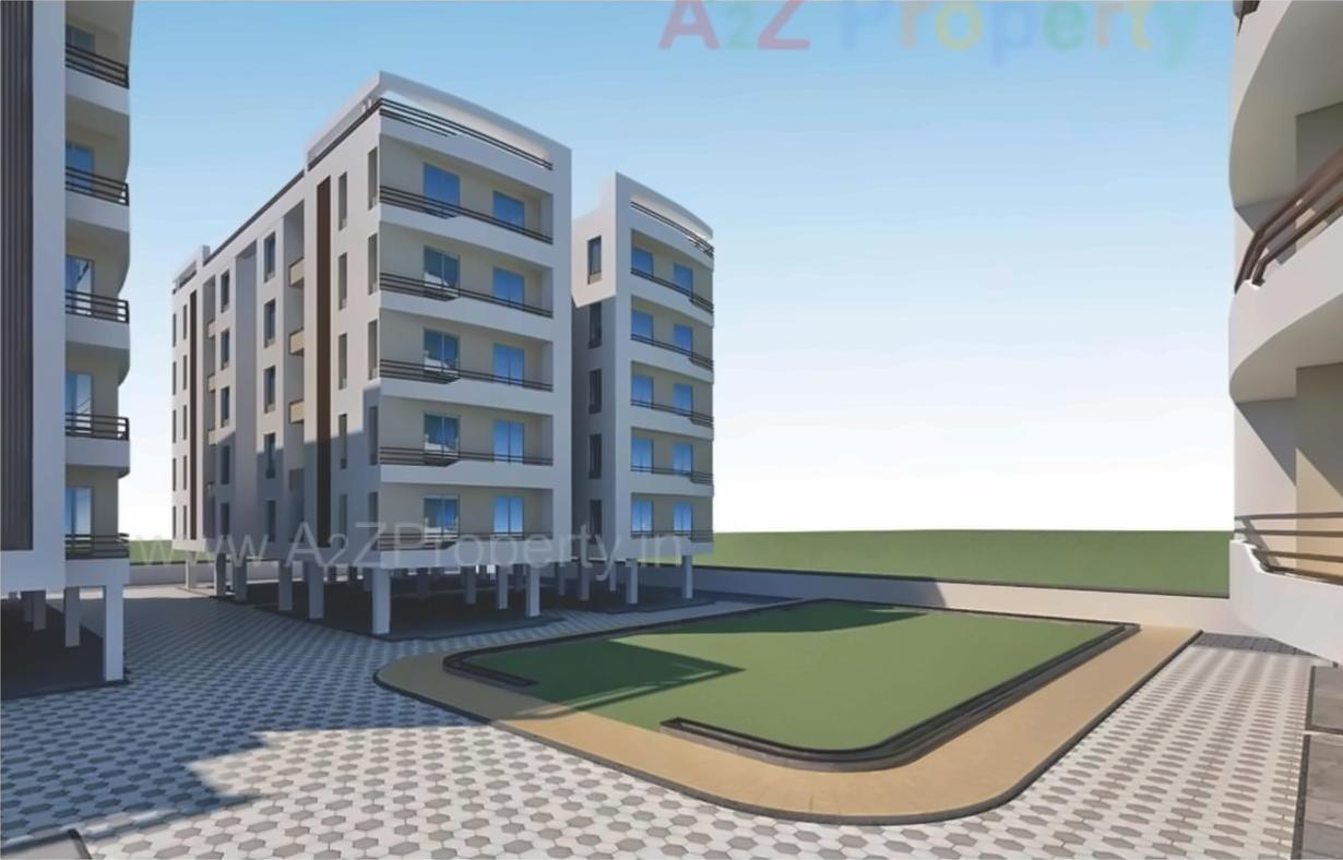 3D Elevation of real estate project Ratnabhavan Residency located at Bapod, Vadodara, Gujarat