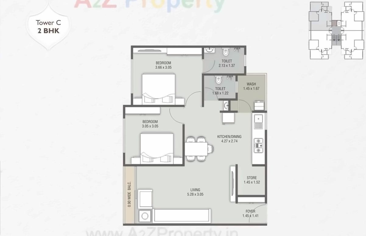 Layout of real estate project Ratnabhavan Residency located at Bapod, Vadodara, Gujarat