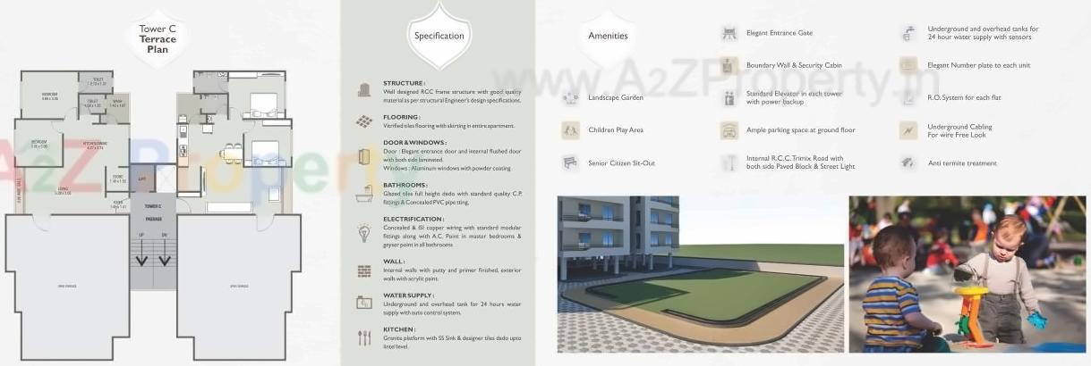 Layout of real estate project Ratnabhavan Residency located at Bapod, Vadodara, Gujarat