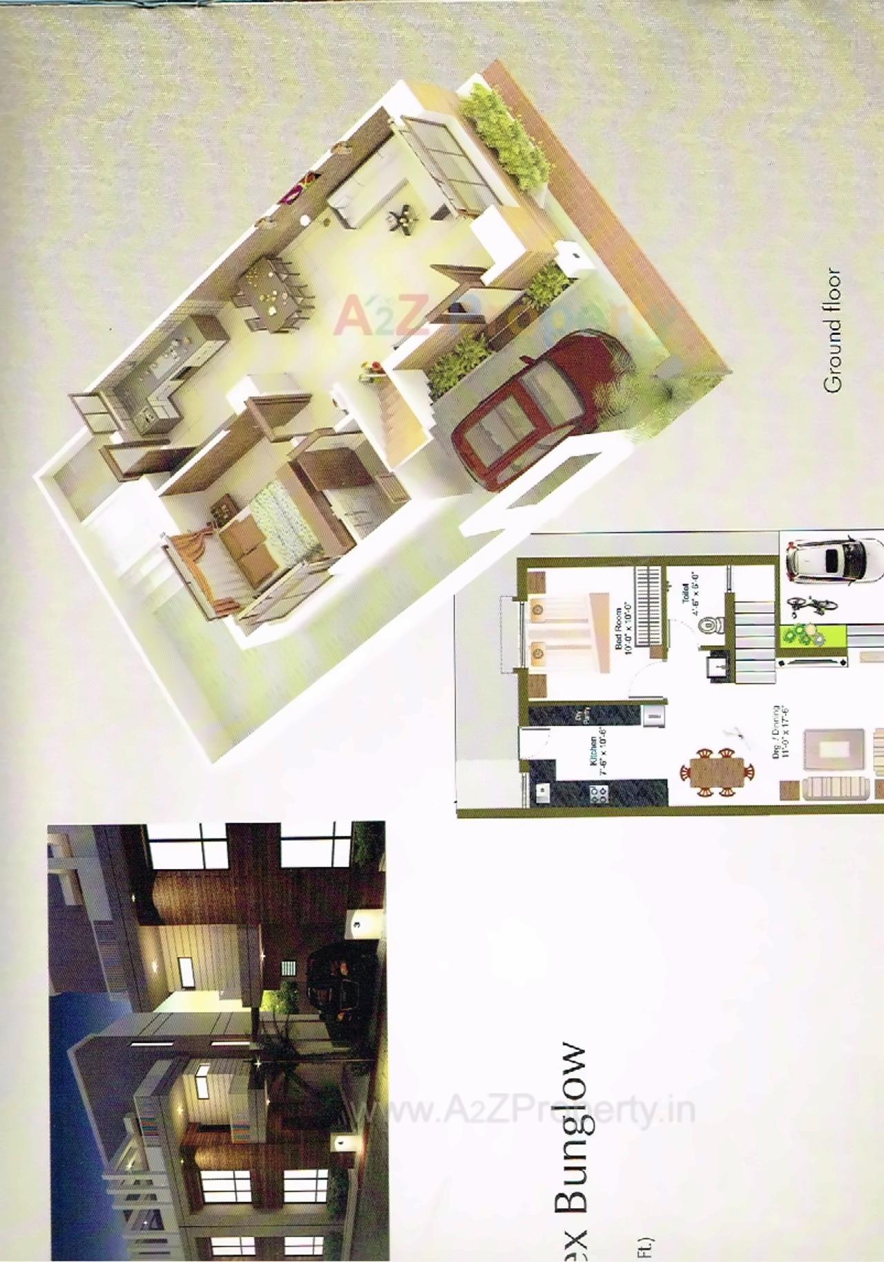 Layout of real estate project Ratnakar Resicom located at Sevasi, Vadodara, Gujarat