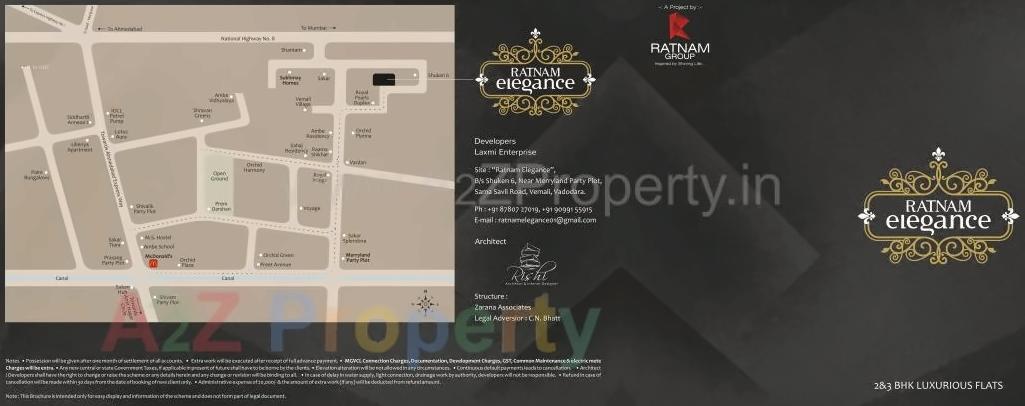  of real estate project Ratnam Elegance located at Vemali, Vadodara, Gujarat