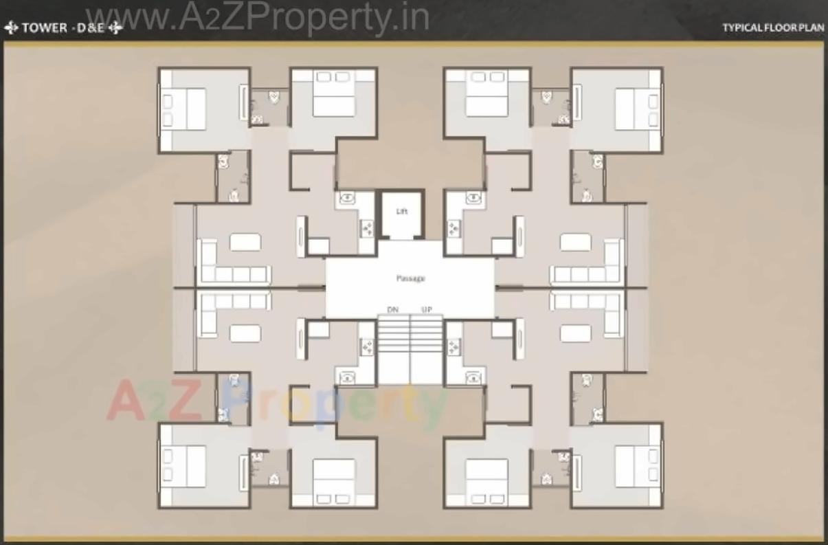 Layout of real estate project Ratnam Elegance located at Vemali, Vadodara, Gujarat