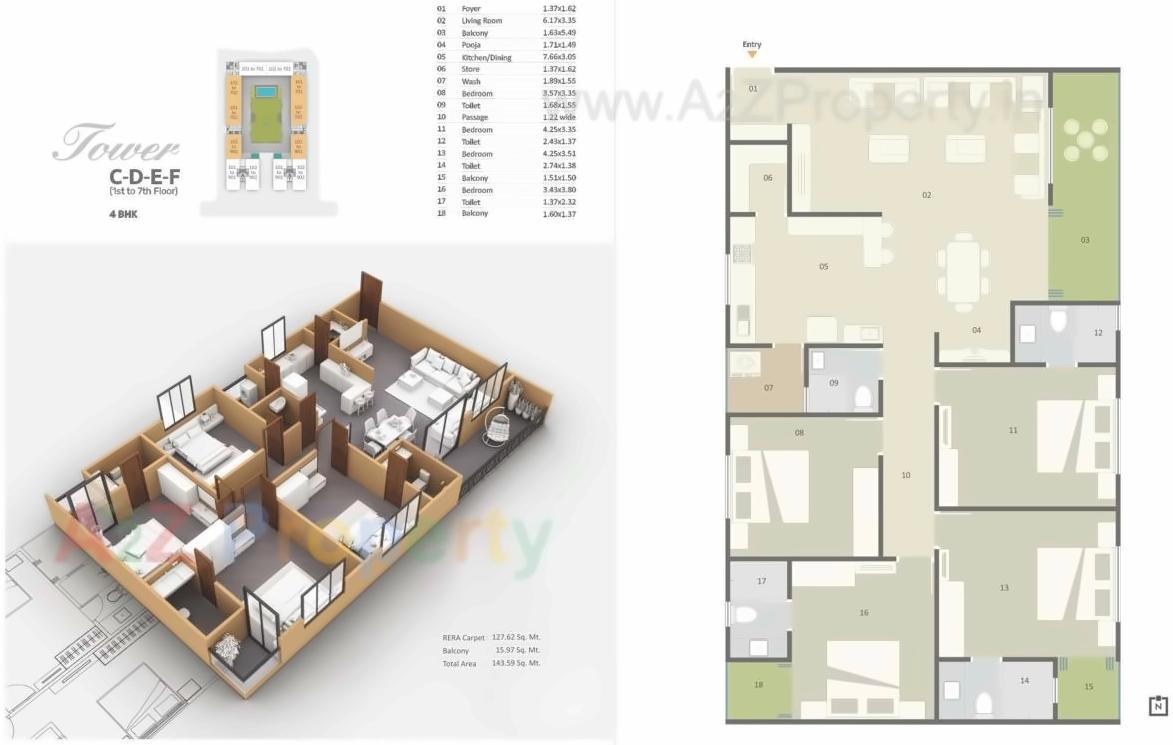 Layout of real estate project Ratnam Gardenbay located at Vadodara, Vadodara, Gujarat