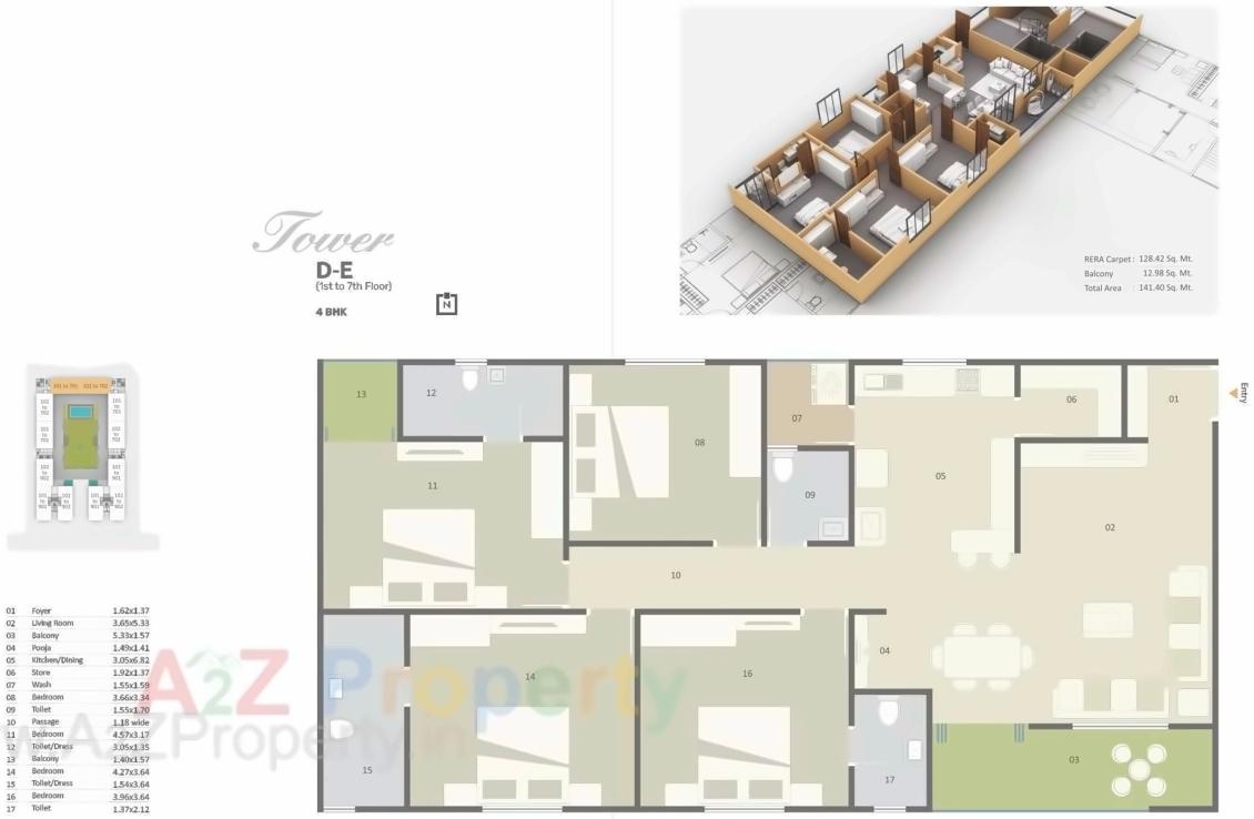 Layout of real estate project Ratnam Gardenbay located at Vadodara, Vadodara, Gujarat