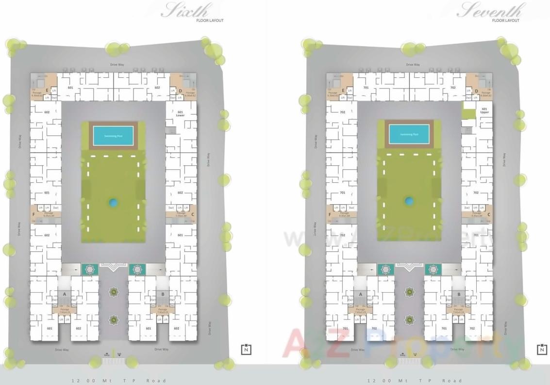Layout of real estate project Ratnam Gardenbay located at Vadodara, Vadodara, Gujarat
