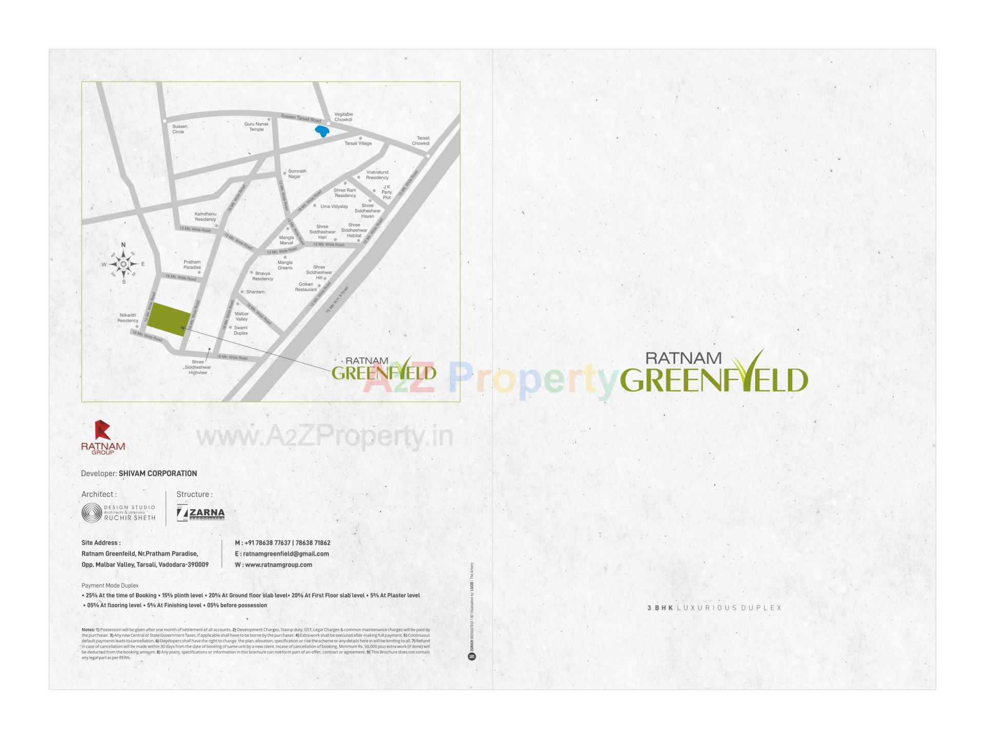  of real estate project Ratnam Greenfield located at Tarsali, Vadodara, Gujarat