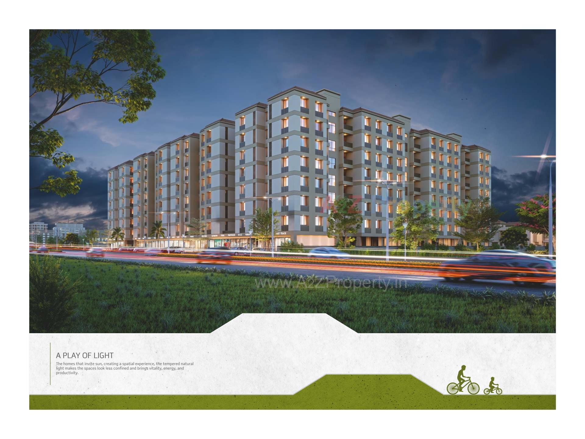 3D Elevation of real estate project Ratnam Greenfield located at Tarsali, Vadodara, Gujarat