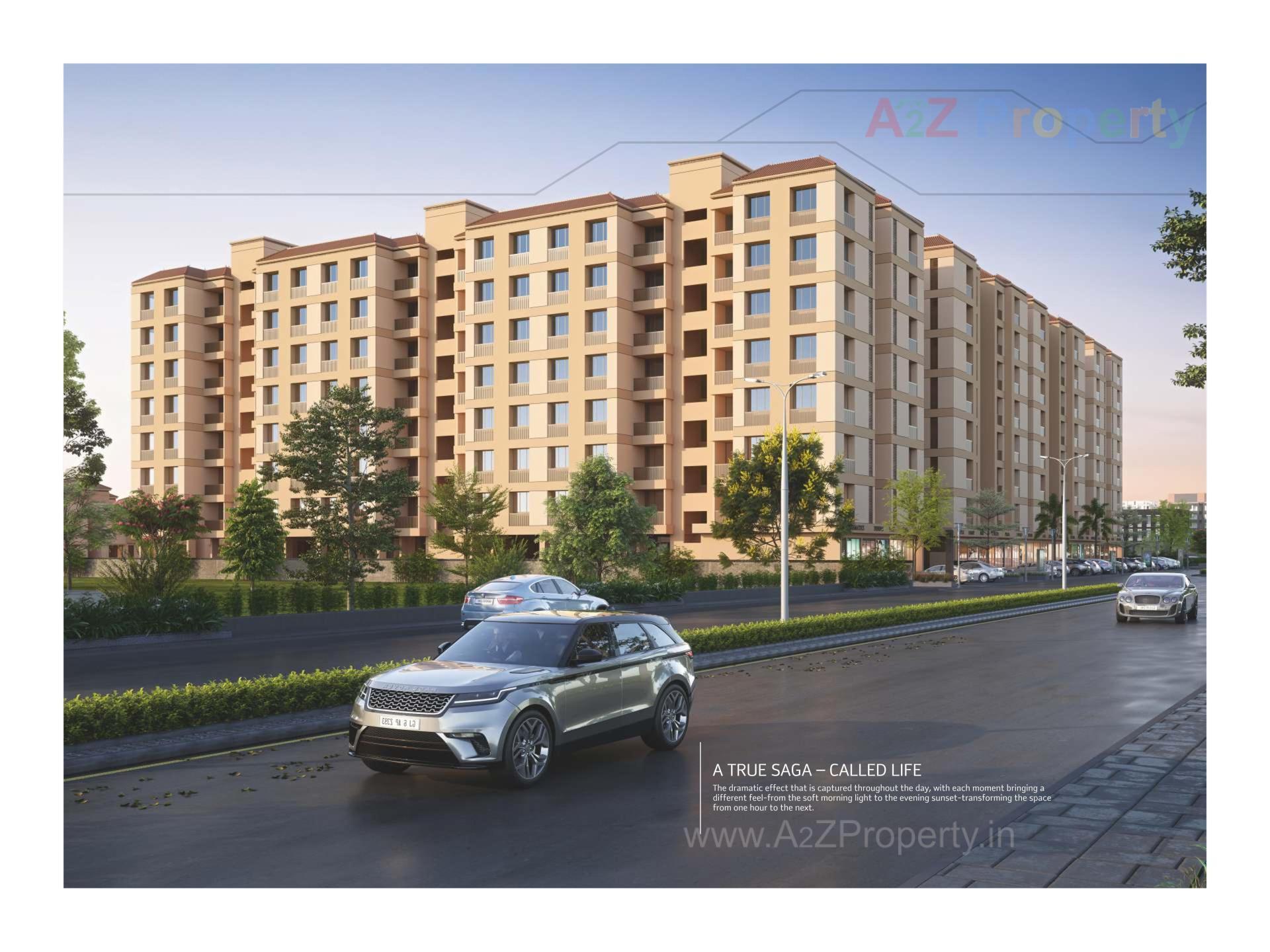 3D Elevation of real estate project Ratnam Greenfield located at Tarsali, Vadodara, Gujarat