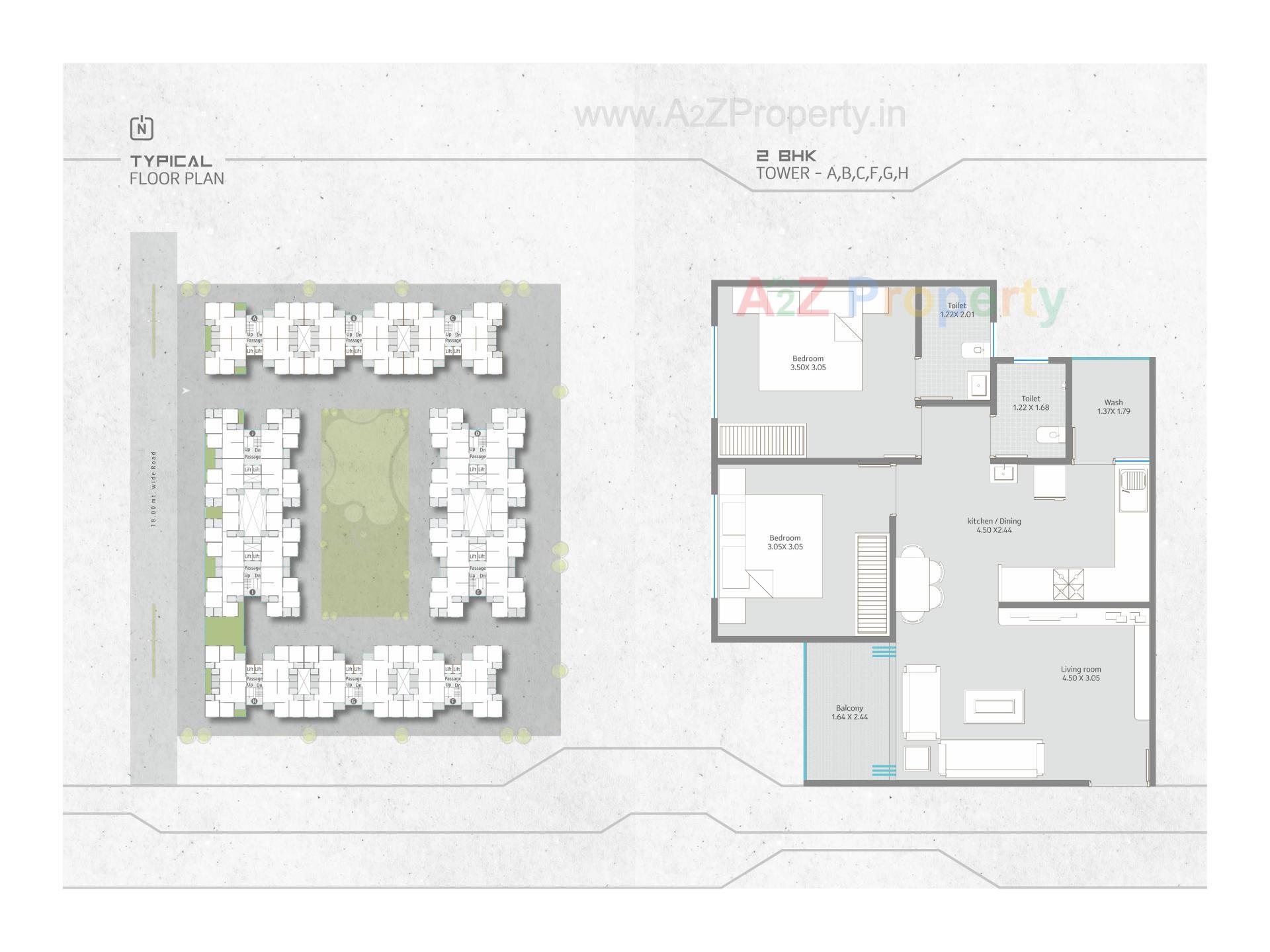 Layout of real estate project Ratnam Greenfield located at Tarsali, Vadodara, Gujarat