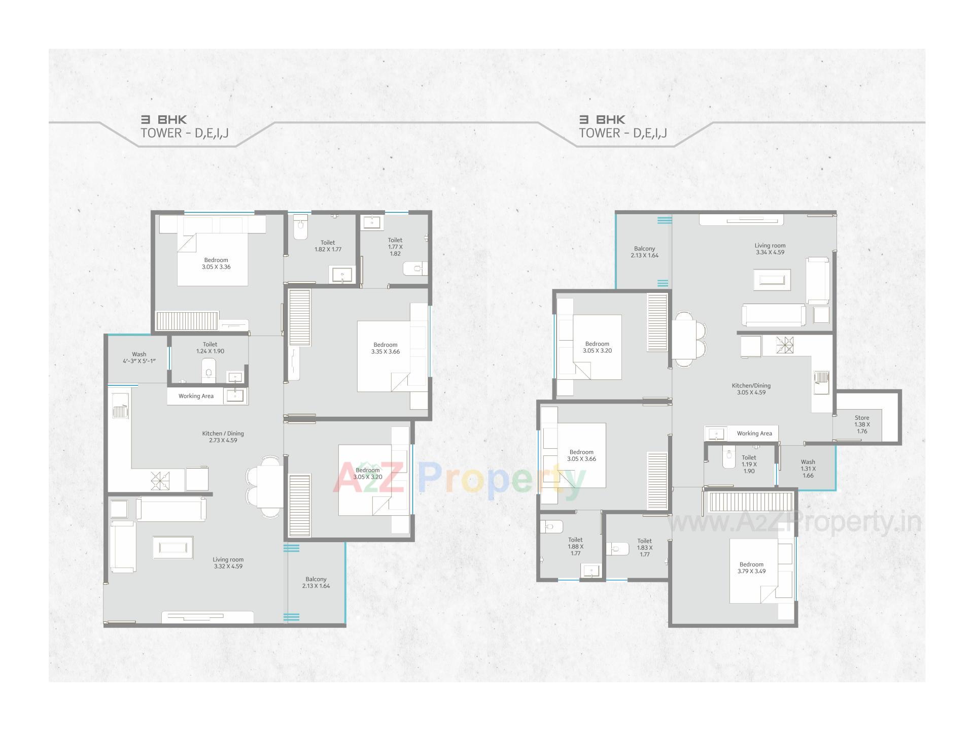 Layout of real estate project Ratnam Greenfield located at Tarsali, Vadodara, Gujarat