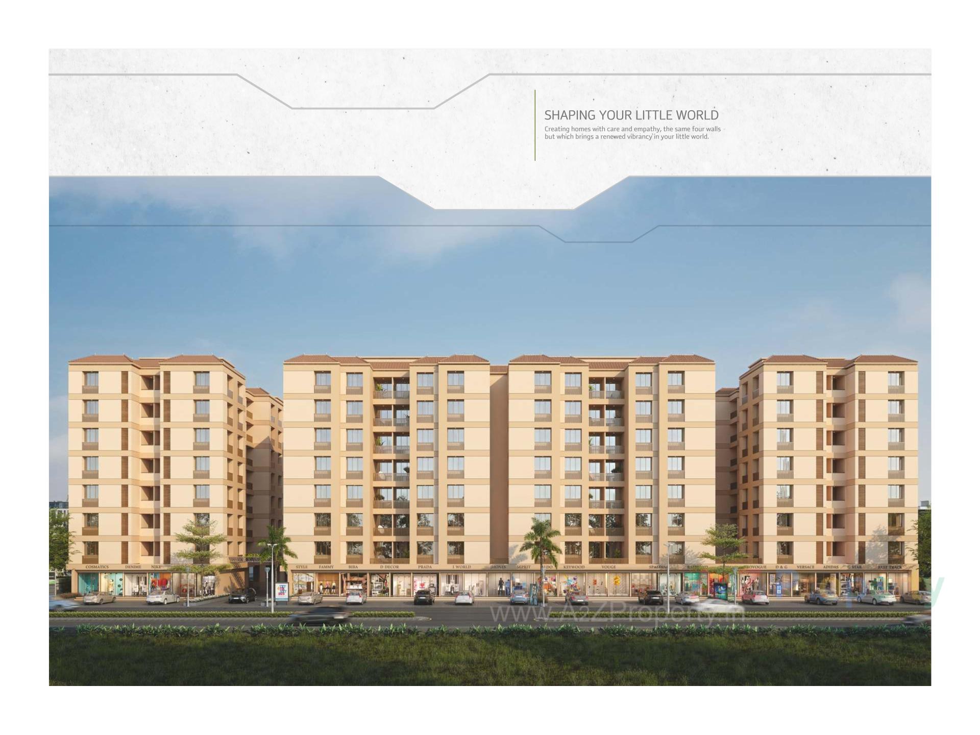 3D Elevation of real estate project Ratnam Greenfield located at Tarsali, Vadodara, Gujarat
