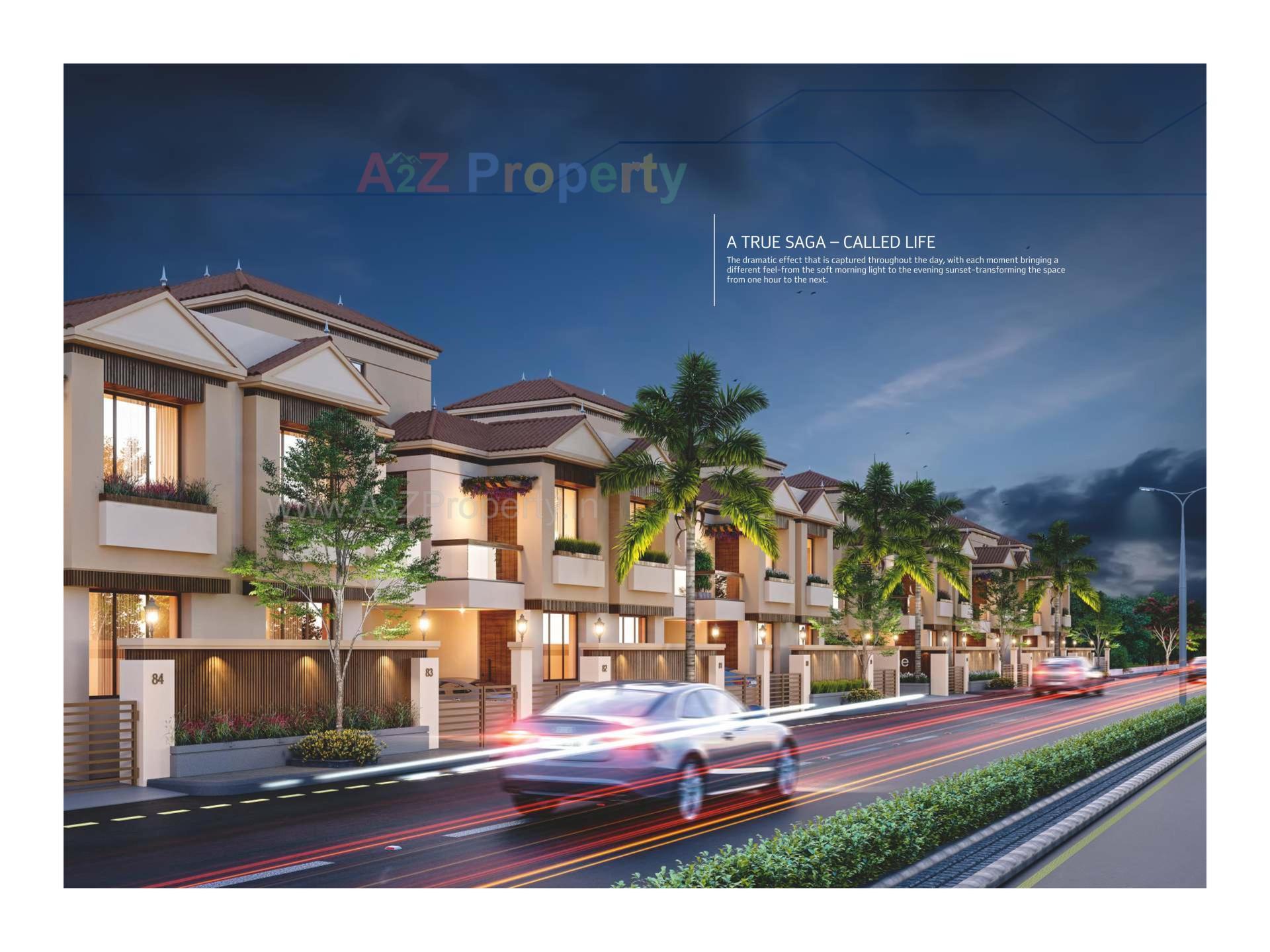 3D Elevation of real estate project Ratnam Greenfield located at Tarsali, Vadodara, Gujarat