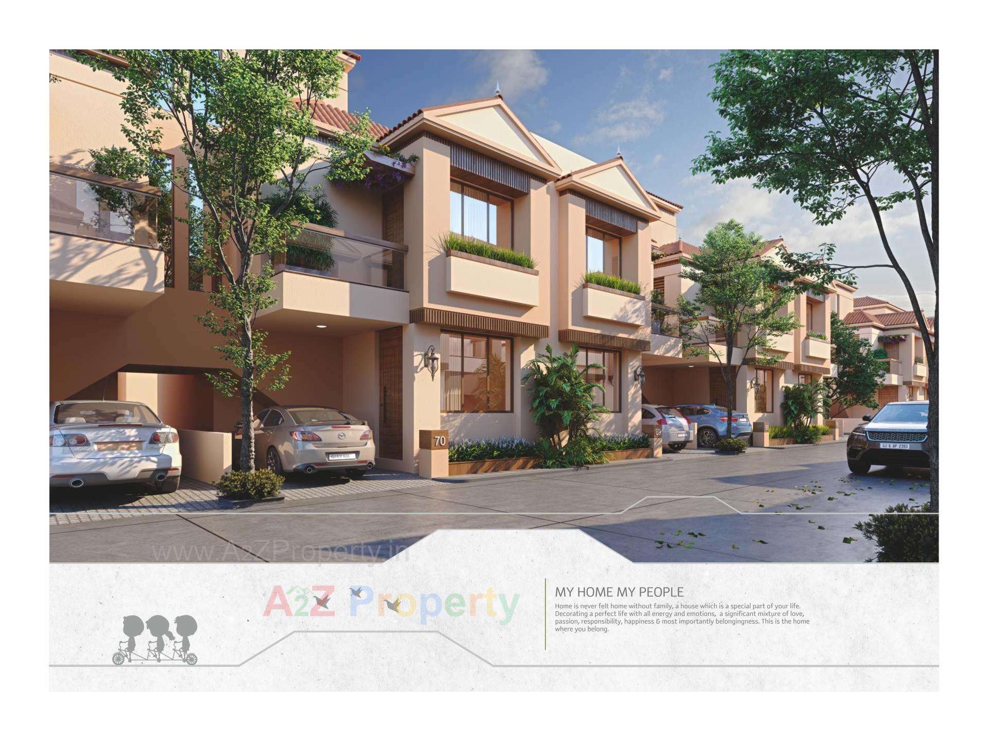 3D Elevation of real estate project Ratnam Greenfield located at Tarsali, Vadodara, Gujarat