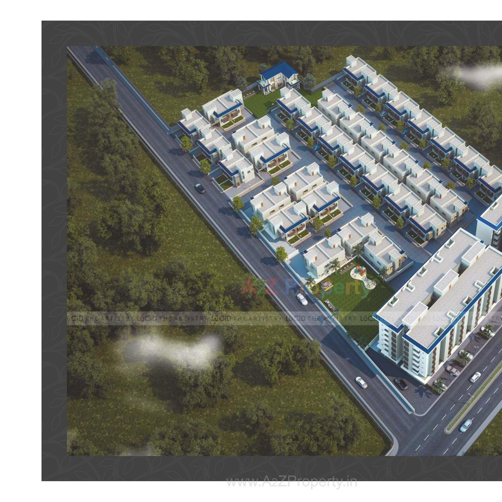 Layout of real estate project Ratnam Lifestyle located at Ankhol, Vadodara, Gujarat