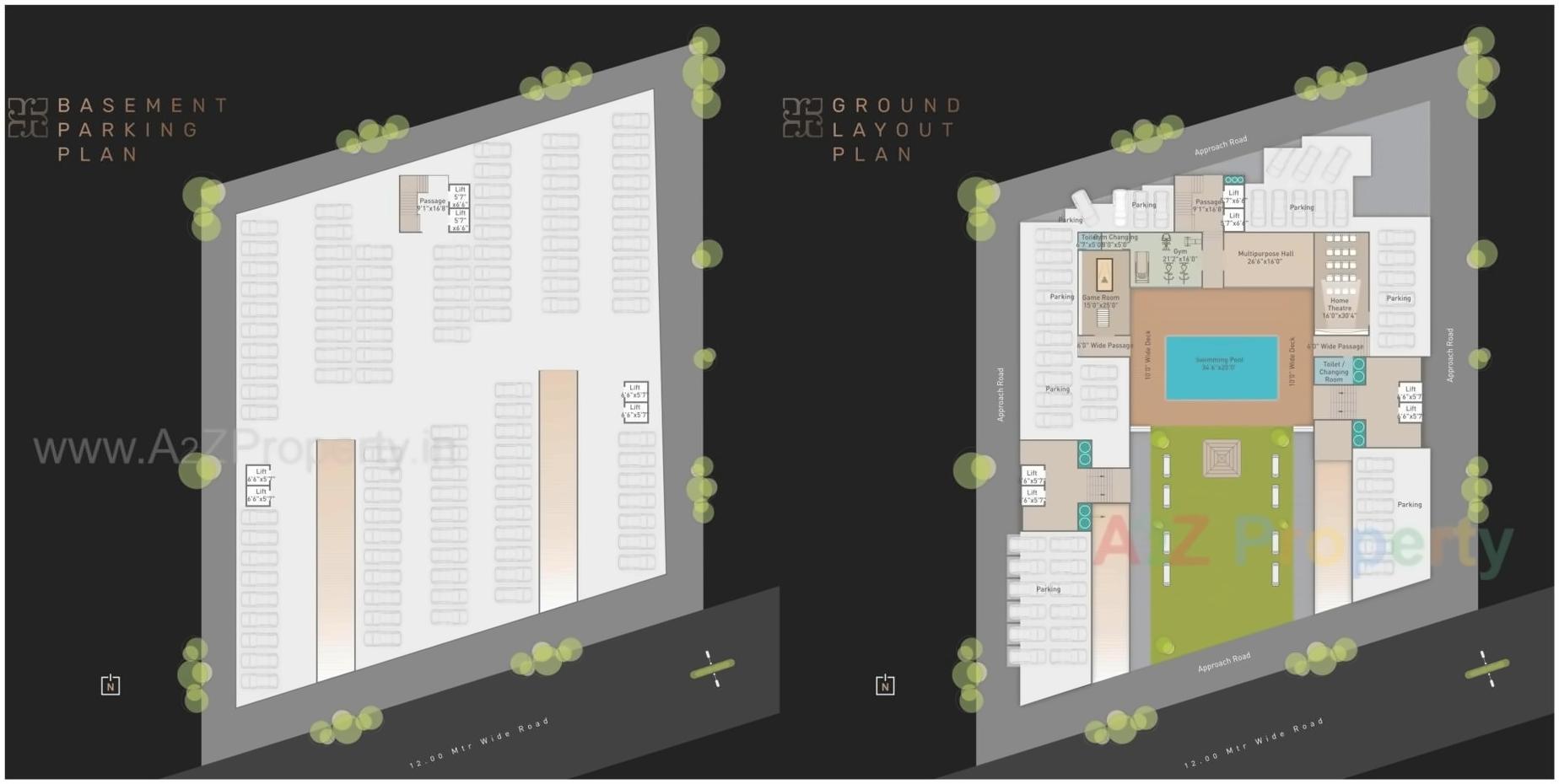 Layout of real estate project Ratnam Luxuria located at Harni, Vadodara, Gujarat