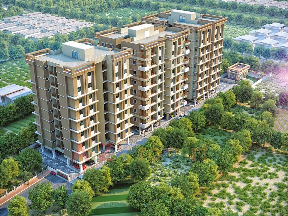 3D Elevation of real estate project Ratnam Oasis located at Bapod, Vadodara, Gujarat