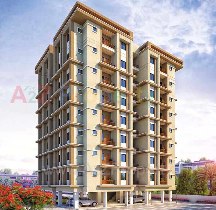 3D Elevation of real estate project Ratnam Oasis located at Bapod, Vadodara, Gujarat