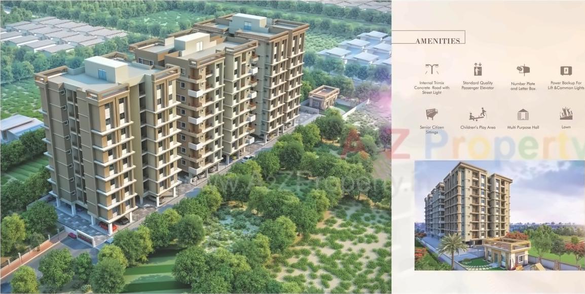 3D Elevation of real estate project Ratnam Oasis located at Bapod, Vadodara, Gujarat