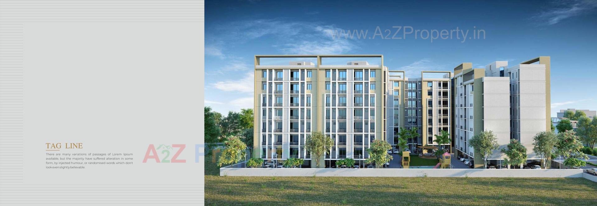 3D Elevation of real estate project Ratnambhavan Residency located at Kapurai, Vadodara, Gujarat