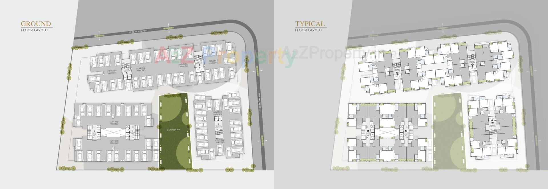 Layout of real estate project Ratnambhavan Residency located at Kapurai, Vadodara, Gujarat