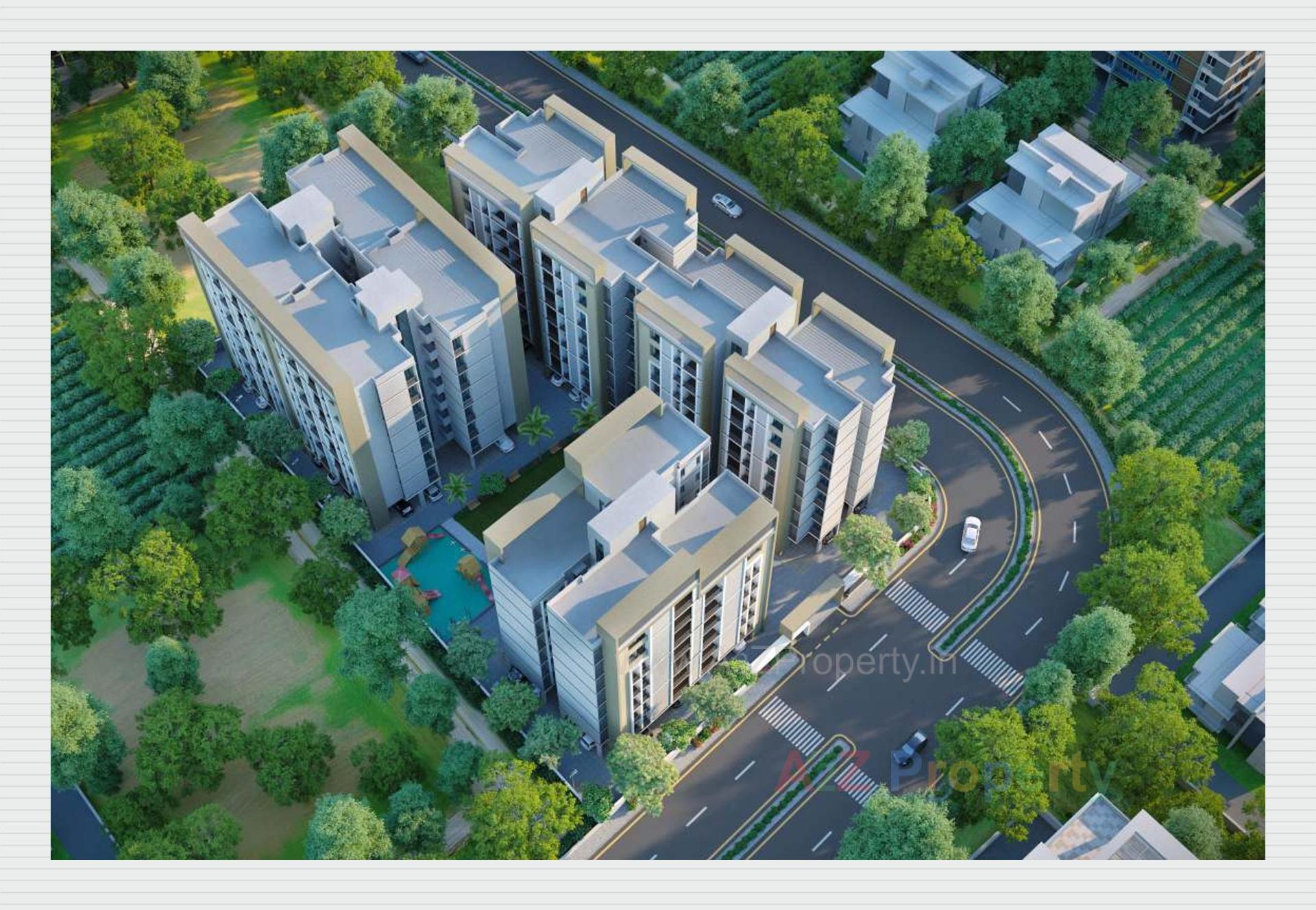 3D Elevation of real estate project Ratnambhavan Residency located at Kapurai, Vadodara, Gujarat