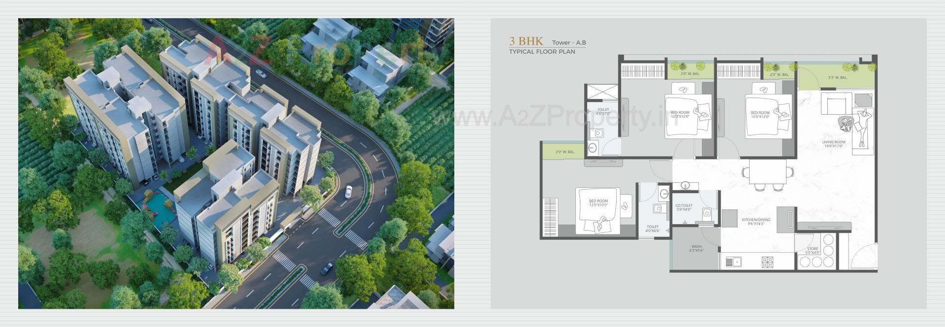 Layout of real estate project Ratnambhavan Residency located at Kapurai, Vadodara, Gujarat