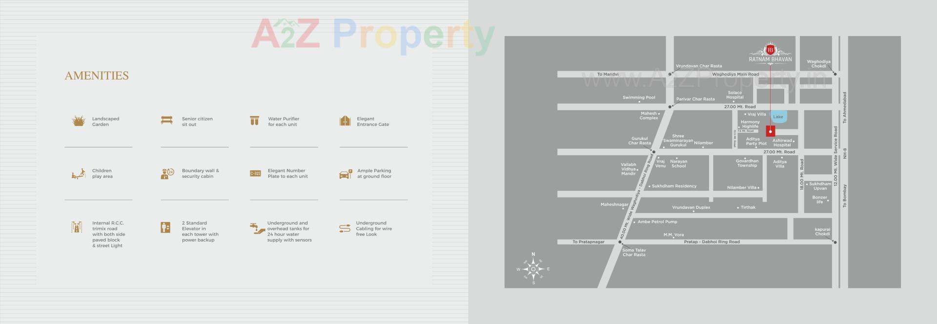  of real estate project Ratnambhavan Residency located at Kapurai, Vadodara, Gujarat