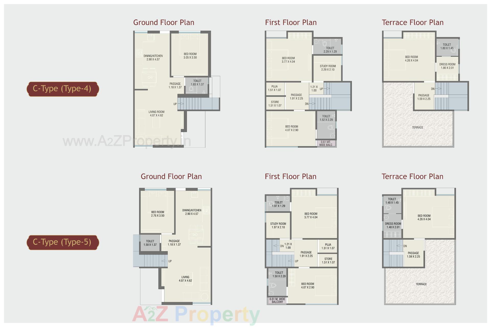 Layout of real estate project Red Coral located at Atladara, Vadodara, Gujarat