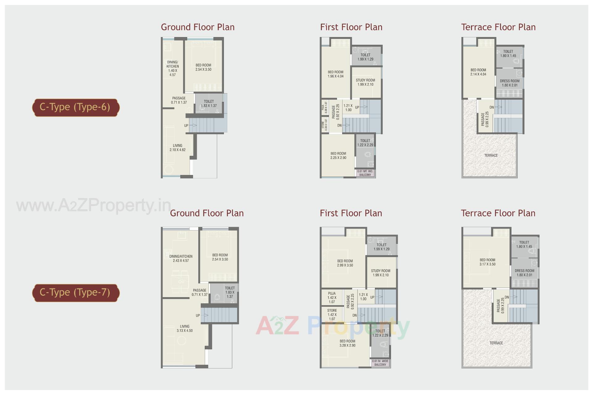 Layout of real estate project Red Coral located at Atladara, Vadodara, Gujarat