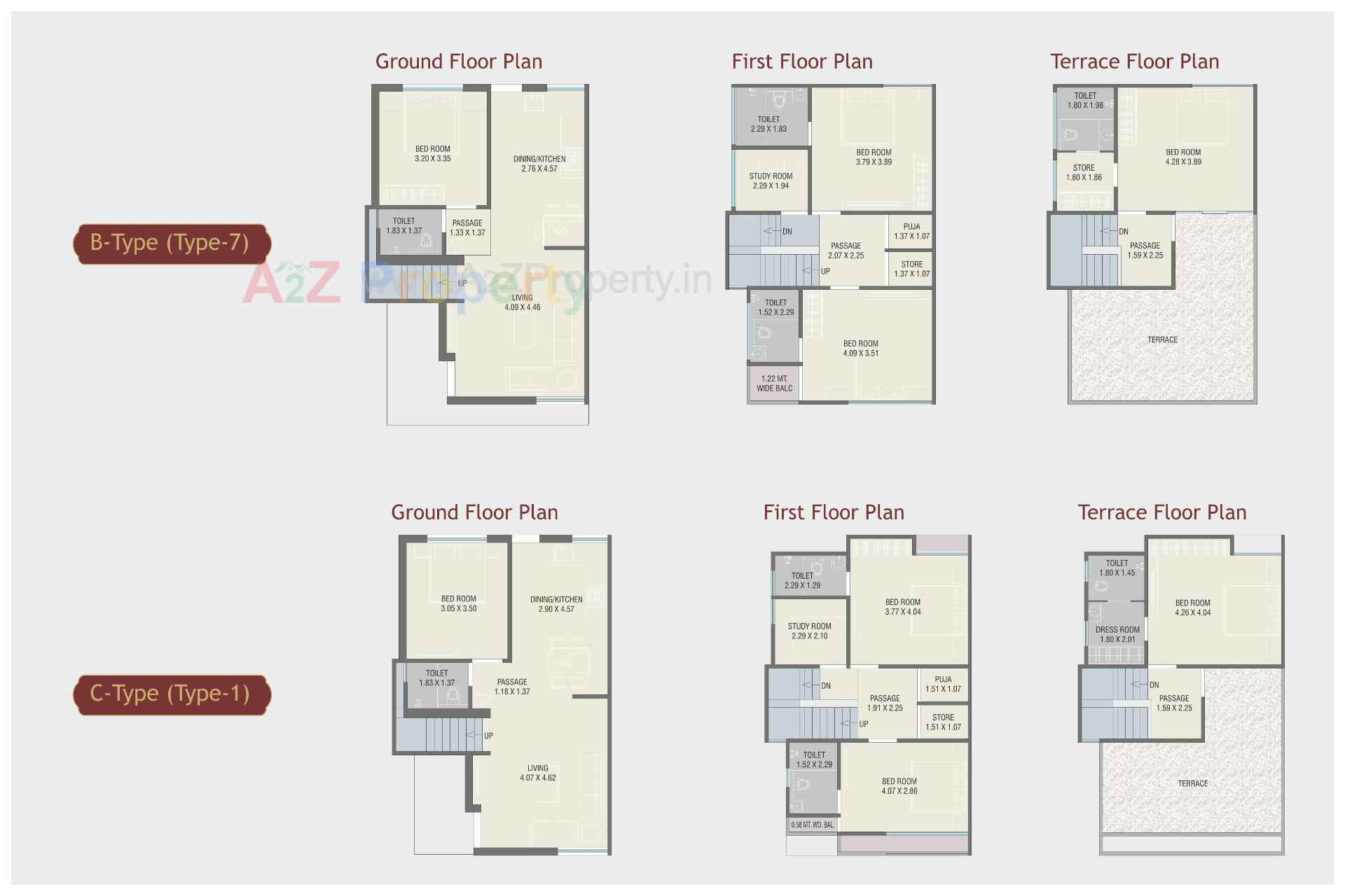 Layout of real estate project Red Coral located at Atladara, Vadodara, Gujarat