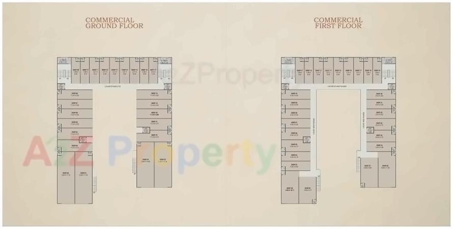 Layout of real estate project Red Coral Hamptons located at Gotri, Vadodara, Gujarat