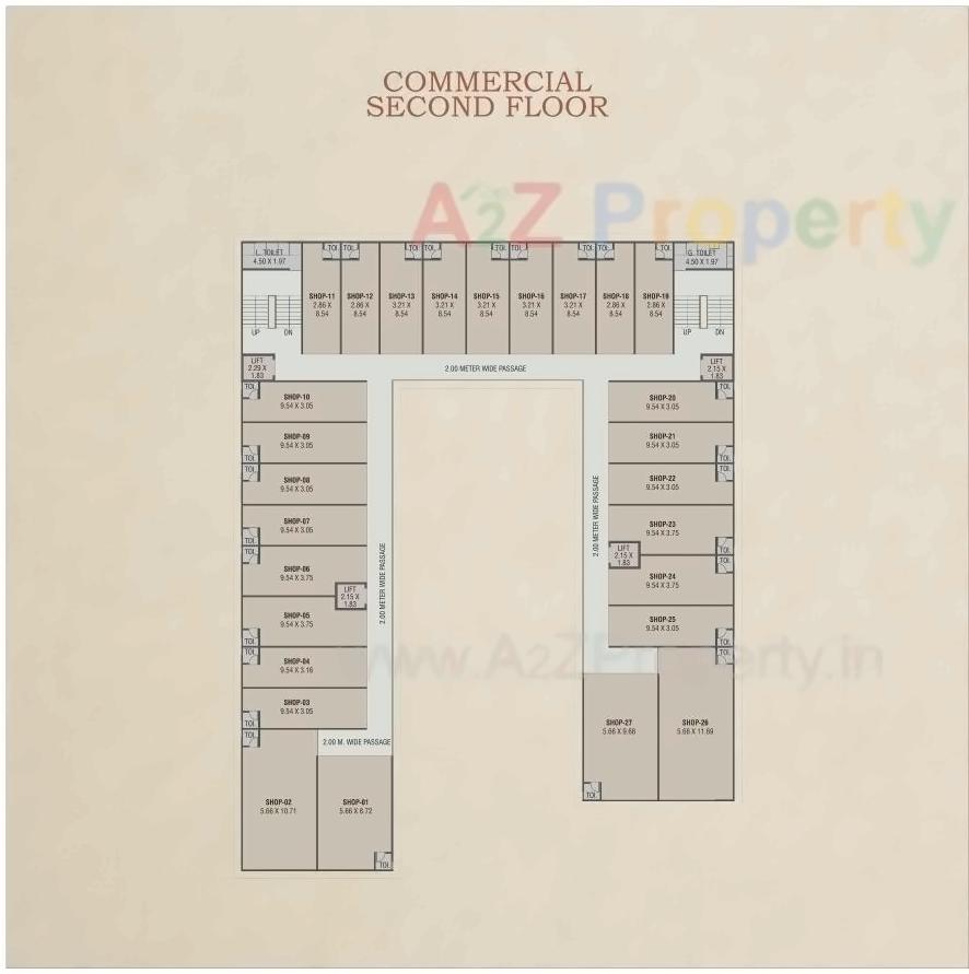 Layout of real estate project Red Coral Hamptons located at Gotri, Vadodara, Gujarat