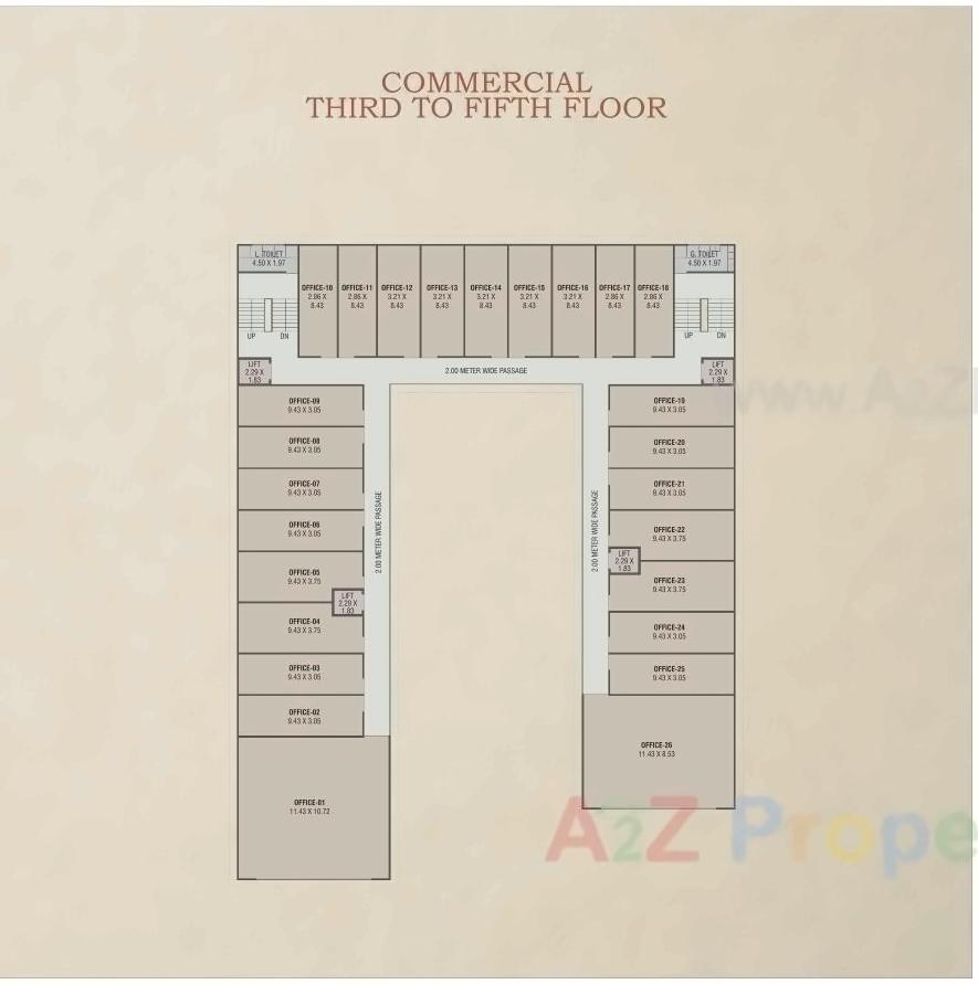 Layout of real estate project Red Coral Hamptons located at Gotri, Vadodara, Gujarat