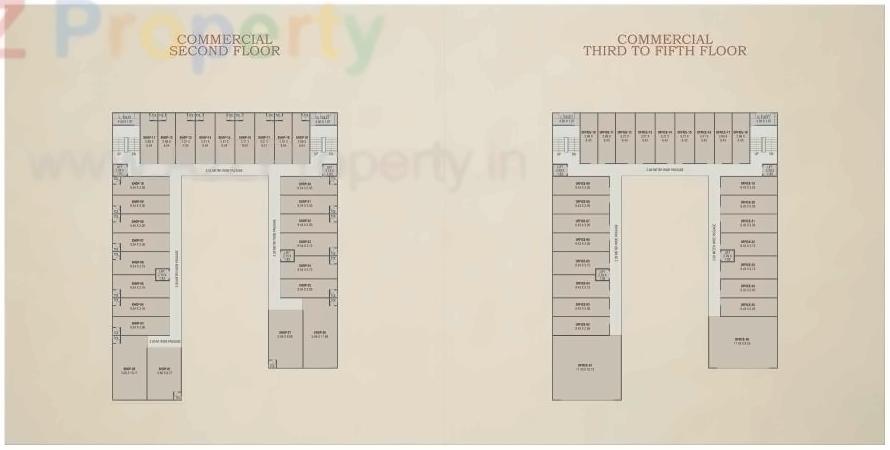 Layout of real estate project Red Coral Hamptons located at Gotri, Vadodara, Gujarat