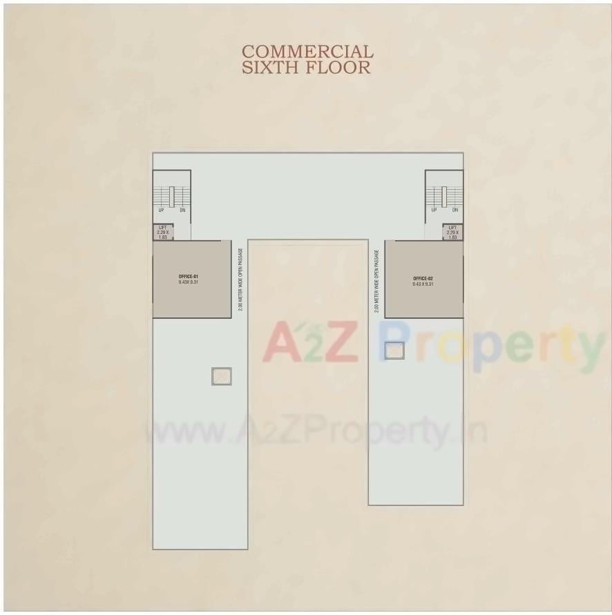 Layout of real estate project Red Coral Hamptons located at Gotri, Vadodara, Gujarat