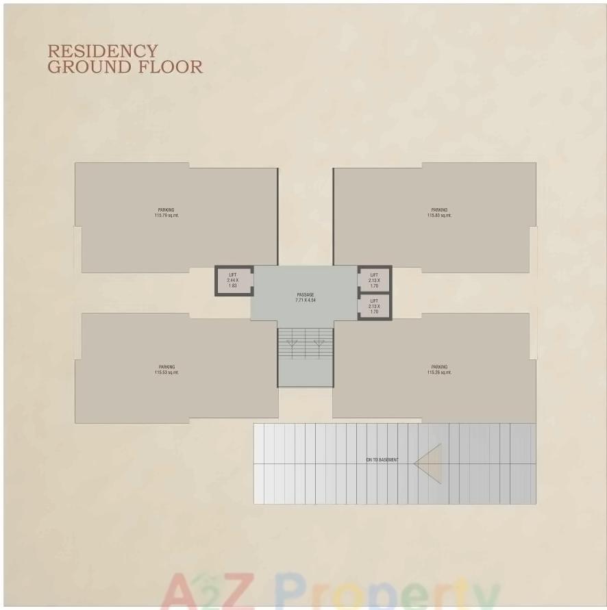 Layout of real estate project Red Coral Hamptons located at Gotri, Vadodara, Gujarat