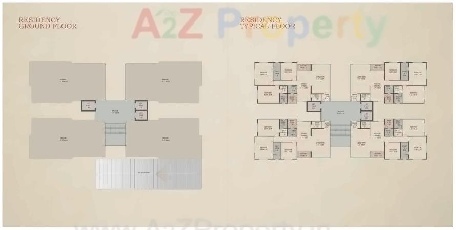 Layout of real estate project Red Coral Hamptons located at Gotri, Vadodara, Gujarat