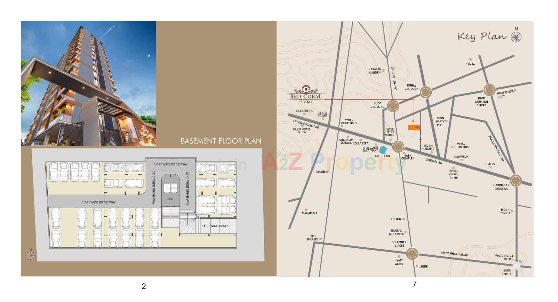  of real estate project Red Coral Prime located at Gotri, Vadodara, Gujarat