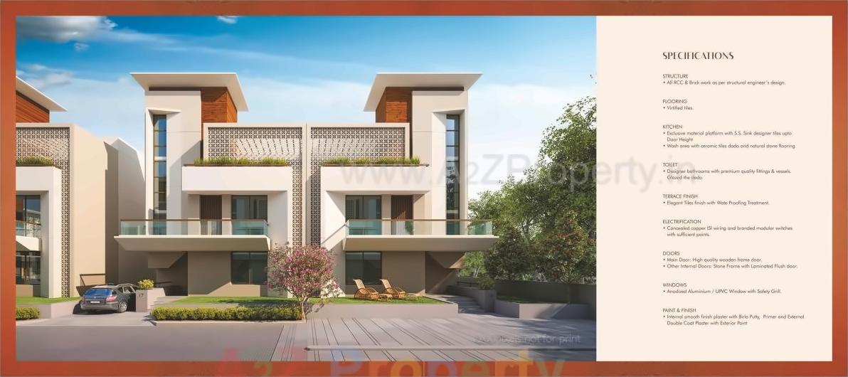 3D Elevation of real estate project Redcoral located at Chhani, Vadodara, Gujarat